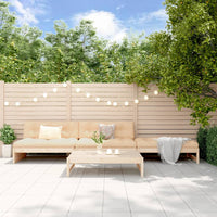Thumbnail for 4-tlg. Garten-Lounge-Set mit Kissen Massivholz