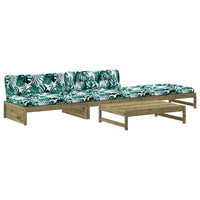 Thumbnail for 4-tlg. Garten-Lounge-Set mit Kissen Kiefernholz Imprägniert