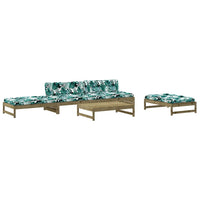 Thumbnail for 5-tlg. Garten-Lounge-Set mit Kissen Imprägniertes Kiefernholz