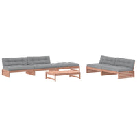 Thumbnail for 6-tlg. Garten-Lounge-Set mit Kissen Massivholz Douglasie