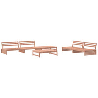 Thumbnail for 6-tlg. Garten-Lounge-Set mit Kissen Massivholz Douglasie