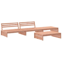 Thumbnail for 4-tlg. Garten-Lounge-Set mit Kissen Massivholz Douglasie