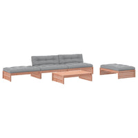 Thumbnail for 5-tlg. Garten-Lounge-Set mit Kissen Massivholz Douglasie