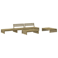 Thumbnail for 5-tlg. Garten-Lounge-Set mit Kissen Imprägniertes Kiefernholz