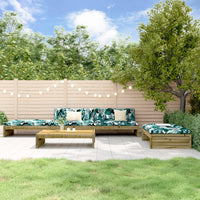 Thumbnail for 5-tlg. Garten-Lounge-Set mit Kissen Imprägniertes Kiefernholz