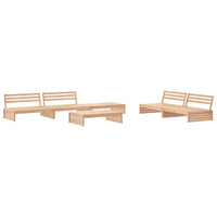 Thumbnail for 6-tlg. Garten-Lounge-Set mit Kissen Massivholz