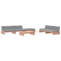 Thumbnail for 6-tlg. Garten-Lounge-Set mit Kissen Massivholz Douglasie