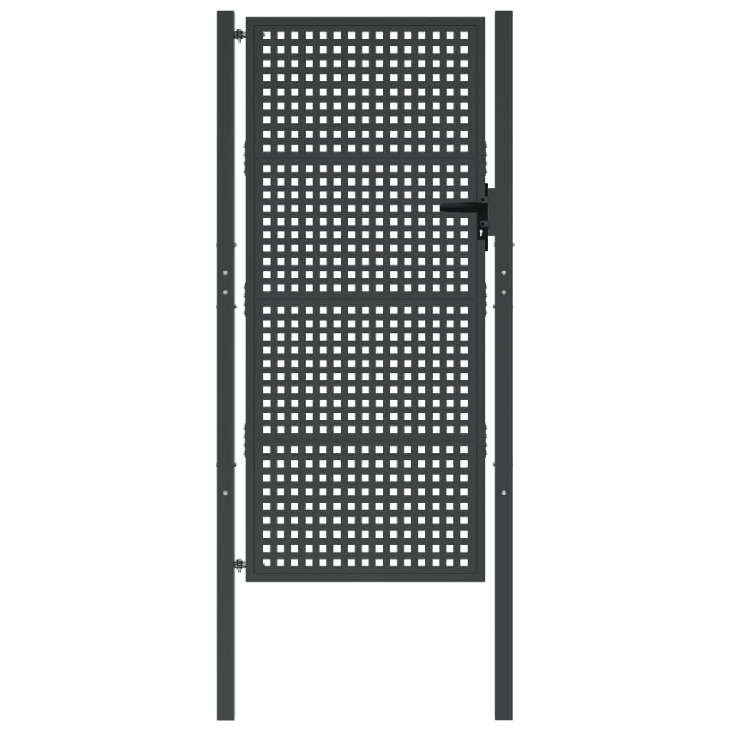 Gartentor Anthrazit 105x250 cm Stahl