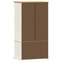 Thumbnail for Kleiderschrank VIGO Weiß 90x55x176 cm Massivholz Kiefer