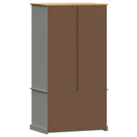 Thumbnail for Kleiderschrank VIGO Grau 90x55x176 cm Massivholz Kiefer