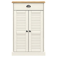 Thumbnail for Schuhschrank VIGO Weiß 60x35x96 cm Massivholz Kiefer