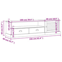Thumbnail for TV-Schrank VIGO 156x40x40 cm Massivholz Kiefer