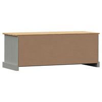 Thumbnail for TV-Schrank VIGO Grau 106x40x40 cm Massivholz Kiefer