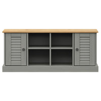 Thumbnail for Schuhbank VIGO Grau 106x35x40 cm Massivholz Kiefer