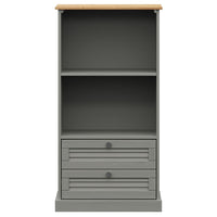 Thumbnail for Bücherregal VIGO Grau 60x35x114,5 cm Massivholz Kiefer