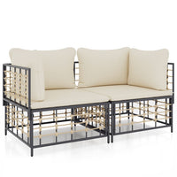 Thumbnail for Ecksofas mit Kissen 2 Stk. Modular Poly Rattan