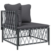 Thumbnail for 5-tlg. Garten-Lounge-Set mit Kissen Anthrazit Stahl