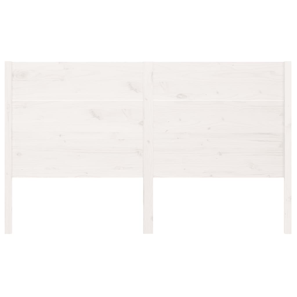 Kopfteil Weiß 141x4x100 cm Massivholz Kiefer