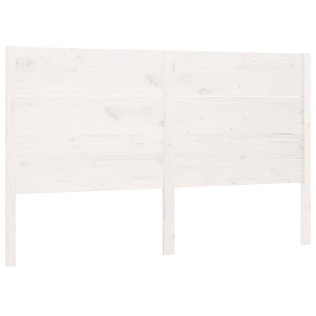 Kopfteil Weiß 156x4x100 cm Massivholz Kiefer