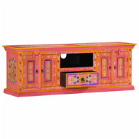 Thumbnail for TV-Schrank Rosa 110x30x40 cm Massivholz Mango