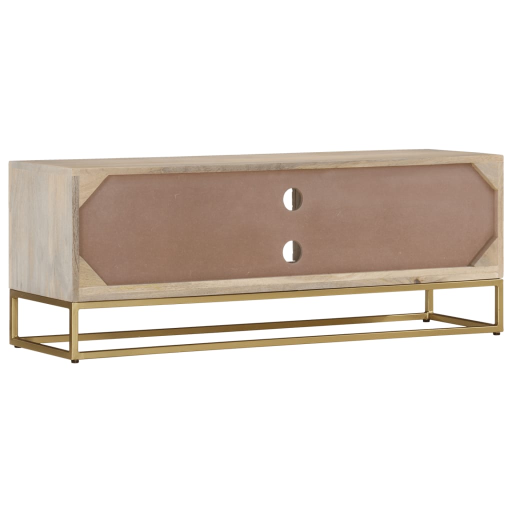 TV-Schrank 110x30x40 cm Gebleichtes Massivholz Mango