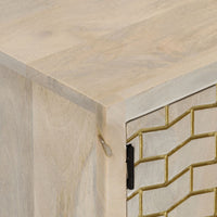 Thumbnail for TV-Schrank 110x30x40 cm Gebleichtes Massivholz Mango