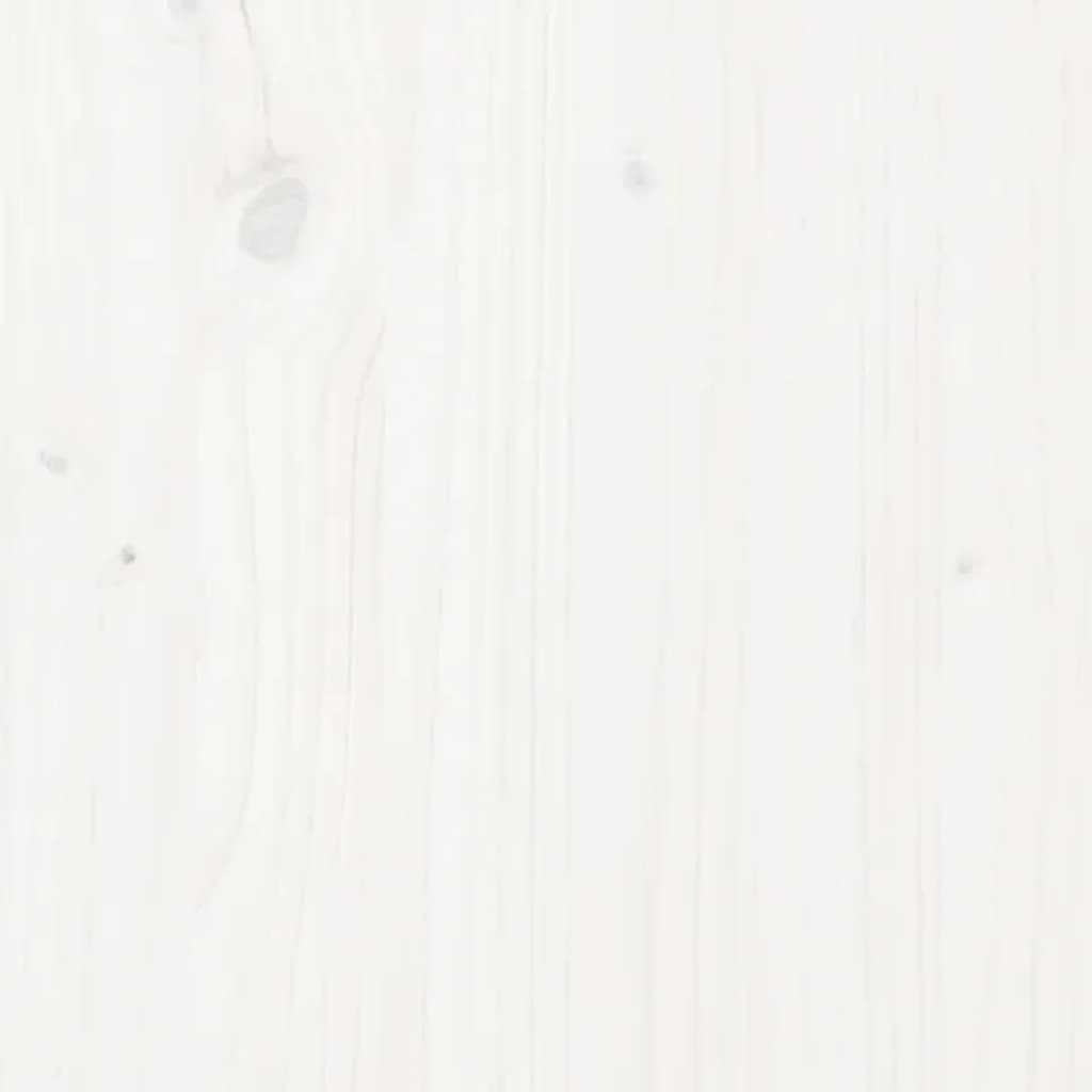 Handtuchhalter Weiß 23x18x60 cm Massivholz Kiefer