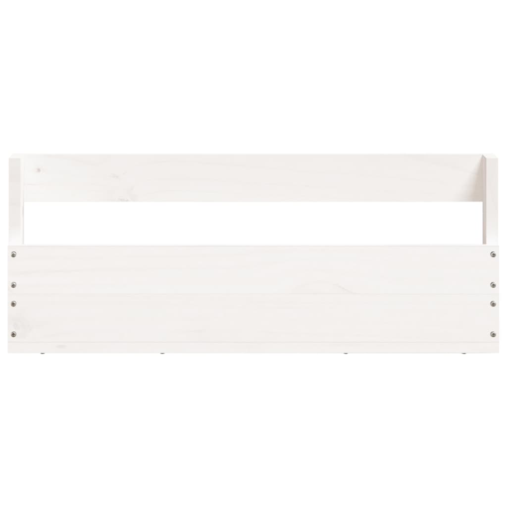 Wand-Schuhregale 2 Stk. Weiß 59x9x23 cm Massivholz Kiefer