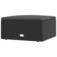 Thumbnail for 8-tlg. Garten-Lounge-Set mit Kissen Schwarz Poly Rattan