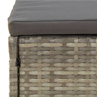 Thumbnail for 5-tlg. Garten-Lounge-Set mit Kissen Grau Poly Rattan