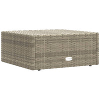 Thumbnail for 9-tlg. Garten-Lounge-Set mit Kissen Grau Poly Rattan