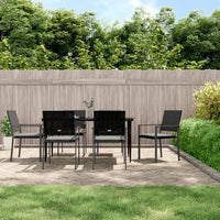 Thumbnail for 7-tlg. Garten-Essgruppe mit Kissen Poly Rattan und Stahl
