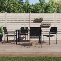 Thumbnail for 5-tlg. Garten-Essgruppe Poly Rattan und Stahl