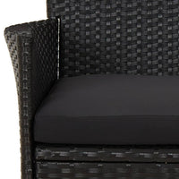Thumbnail for 7-tlg. Garten-Essgruppe mit Kissen Schwarz Poly Rattan