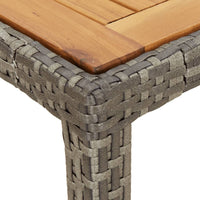 Thumbnail for 5-tlg. Garten-Essgruppe mit Kissen Grau Poly Rattan