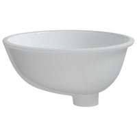 Thumbnail for Waschbecken Weiß 37x31x17,5 cm Oval Keramik