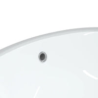 Thumbnail for Waschbecken Weiß 37x31x17,5 cm Oval Keramik