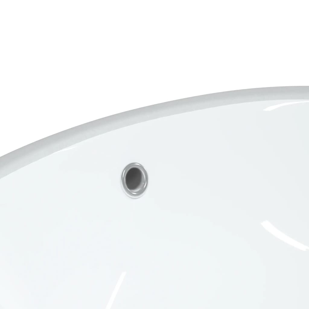 Waschbecken Weiß 56x41x20 cm Oval Keramik