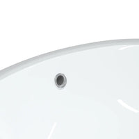 Thumbnail for Waschbecken Weiß 56x41x20 cm Oval Keramik