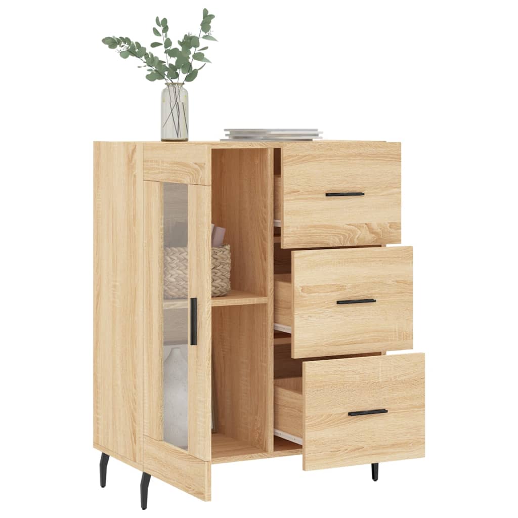 Sideboard Sonoma-Eiche 69,5x34x90 cm Holzwerkstoff
