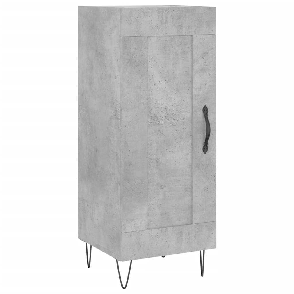 Sideboard Betongrau 34,5x34x90 cm Holzwerkstoff