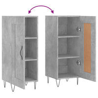 Thumbnail for Sideboard Betongrau 34,5x34x90 cm Holzwerkstoff