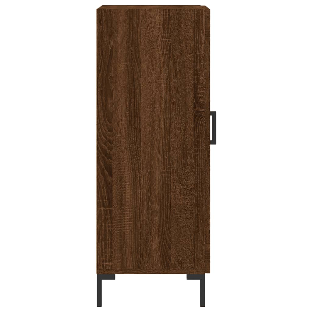 Sideboard Braun Eichen-Optik 34,5x34x90 cm Holzwerkstoff