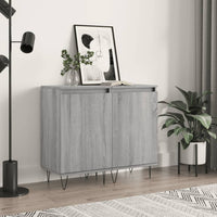 Thumbnail for Sideboards 2 Stk. Grau Sonoma 40x35x70 cm Holzwerkstoff