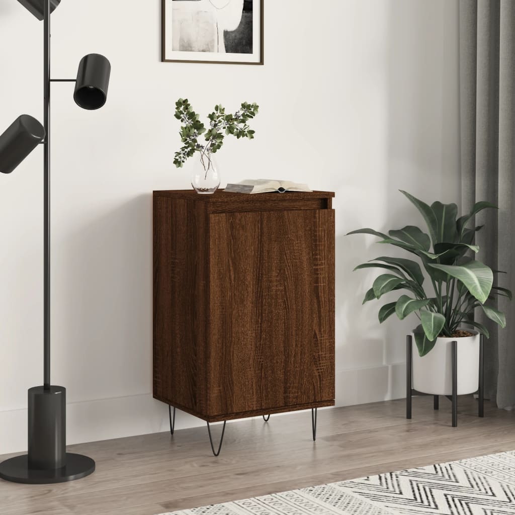Sideboard Braun Eichen-Optik 40x35x70 cm Holzwerkstoff