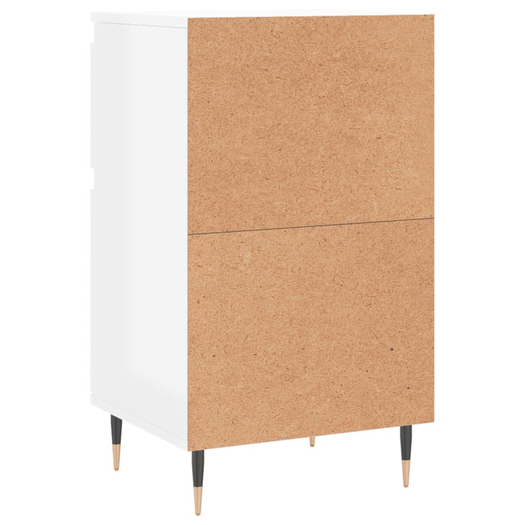 Sideboard Hochglanz-Weiß 40x35x70 cm Holzwerkstoff