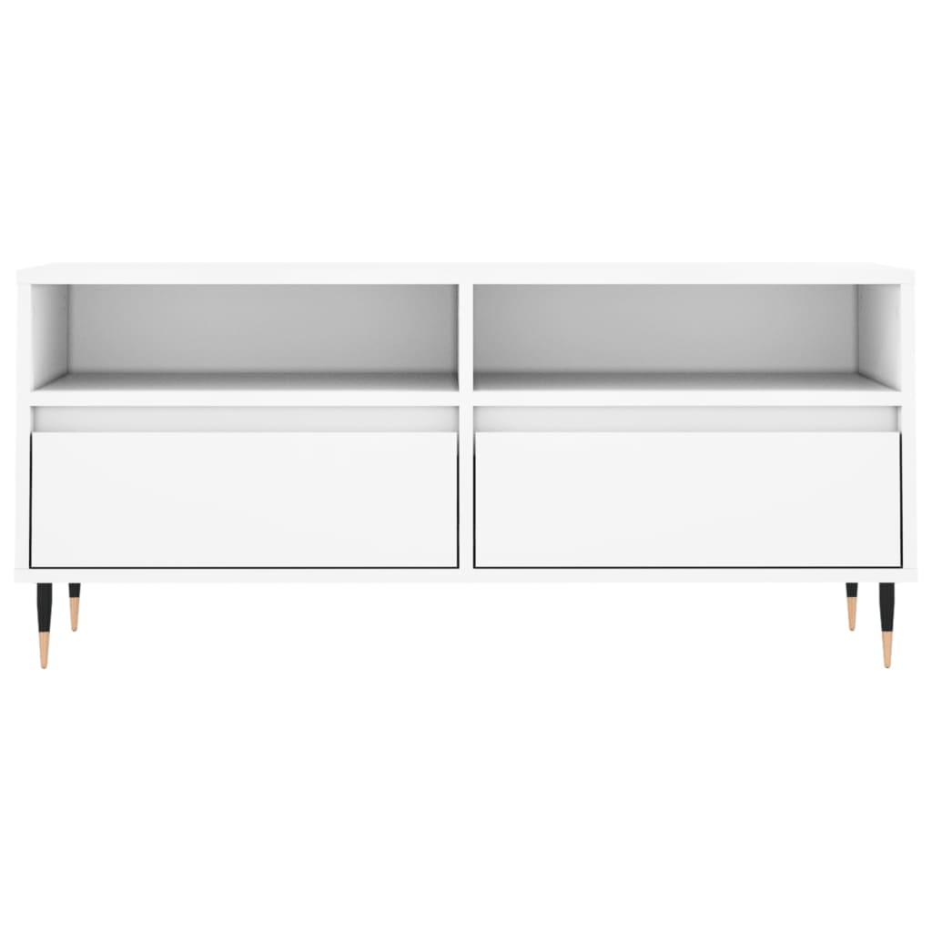 TV-Schrank Weiß 100x34,5x44,5 cm Holzwerkstoff
