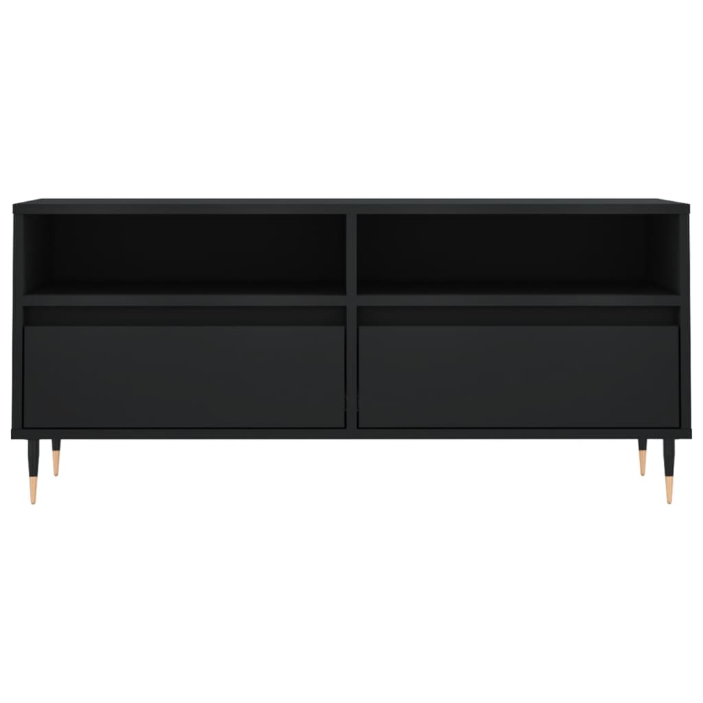 TV-Schrank Schwarz 100x34,5x44,5 cm Holzwerkstoff