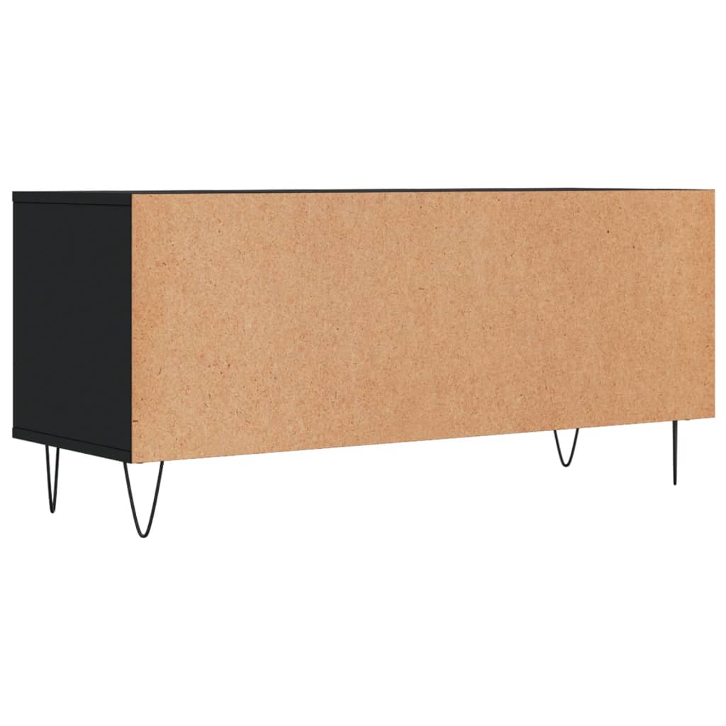 TV-Schrank Schwarz 100x34,5x44,5 cm Holzwerkstoff