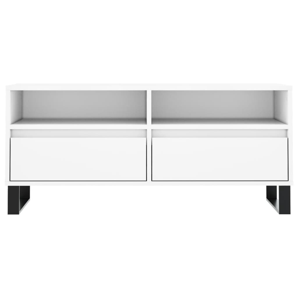 TV-Schrank Weiß 100x34,5x44,5 cm Holzwerkstoff